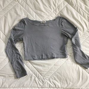 Raven + Lily Cropped Cotton Shirt